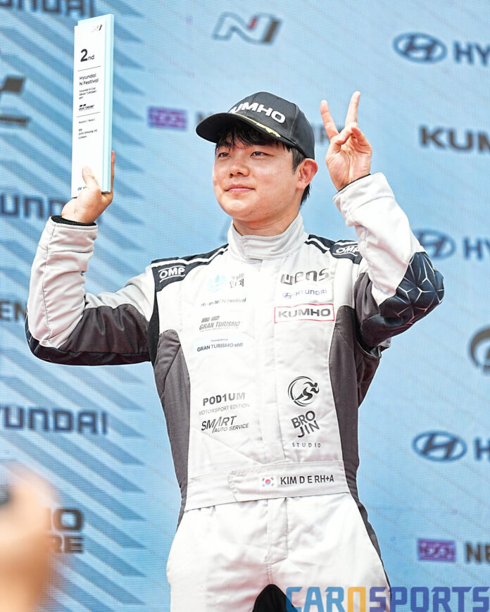2위로 포디움에 오른 김동은